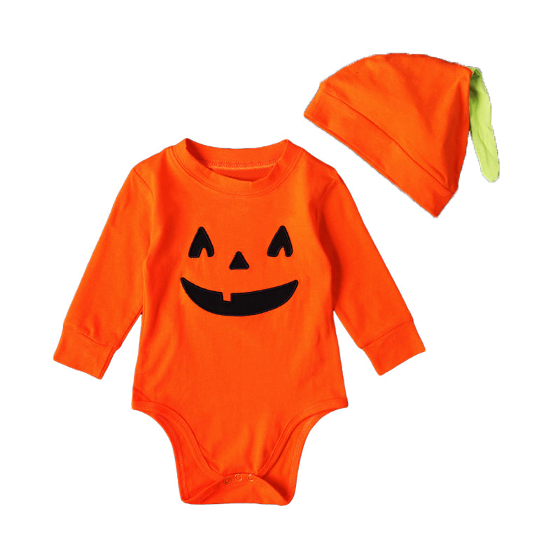 Baby Unisex Expression Halloween Rompers Wholesale 22102508