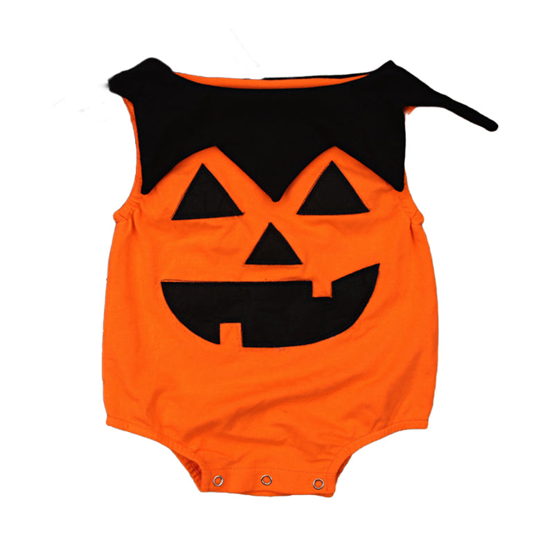 Baby Unisex Expression Print Halloween Rompers Wholesale 22102511