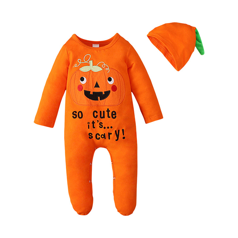 Baby Unisex Letters Cartoon Halloween Jumpsuits Wholesale 221025113