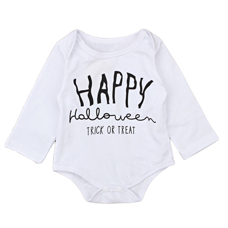 Baby Unisex Letters Halloween Rompers Wholesale 22102512