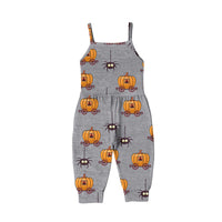 Load image into Gallery viewer, Baby Kid Girls Cartoon Print Halloween Jumpsuits Wholesale 221025135
