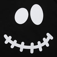 Load image into Gallery viewer, 2 Pieces Set Baby Kid Unisex Halloween Expression Print Tops And Striped Pants Wholesale 22102514
