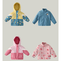 Load image into Gallery viewer, Baby Kid Unisex Color-blocking Cartoon Embroidered Print Jackets Outwears Wholesale 221025148
