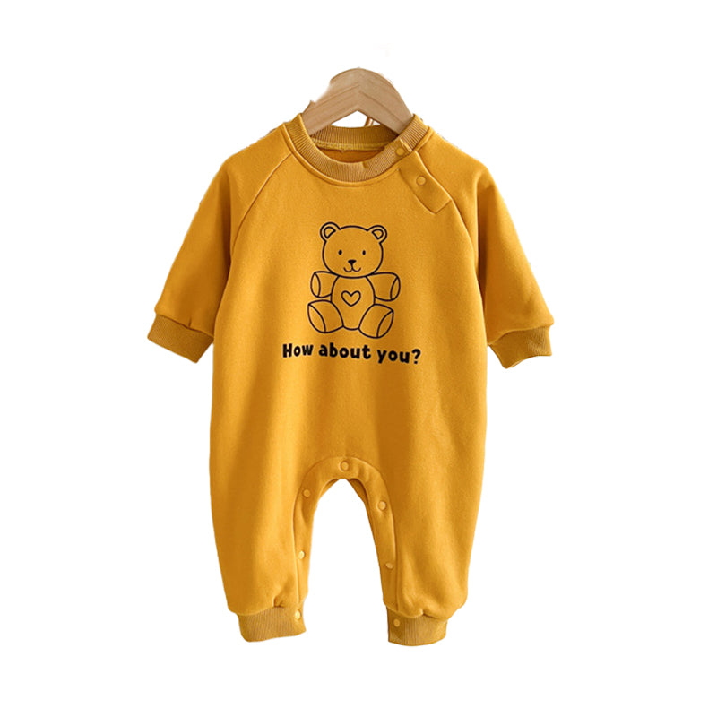 Baby Unisex Letters Cartoon Print Jumpsuits Wholesale 221025158
