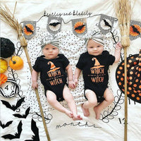 Load image into Gallery viewer, Baby Unisex Cartoon Print Halloween Rompers Wholesale 22102516
