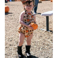 Load image into Gallery viewer, Baby Girls Flower Cartoon Print Halloween Rompers Wholesale 22102517
