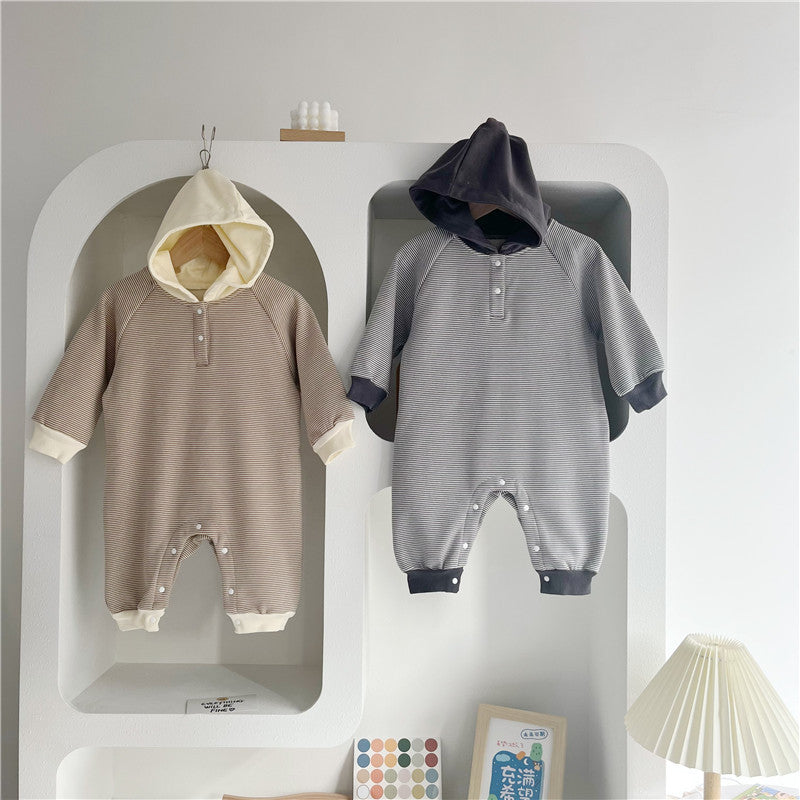 Baby Unisex Striped Jumpsuits Wholesale 221025210