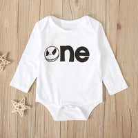 Load image into Gallery viewer, 2 Pieces Set Baby Girls Letters Expression Print Rompers Polka dots And Bow Shorts Wholesale 22102526
