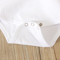 Load image into Gallery viewer, 2 Pieces Set Baby Girls Letters Expression Print Rompers Polka dots And Bow Shorts Wholesale 22102526
