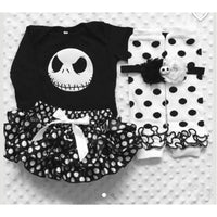 Load image into Gallery viewer, 2 Pieces Set Baby Girls Letters Expression Print Rompers Polka dots And Bow Shorts Wholesale 22102526
