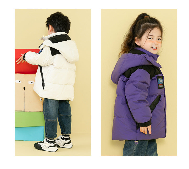 Kid Big Kid Unisex Color-blocking Coats Wholesale 221025272