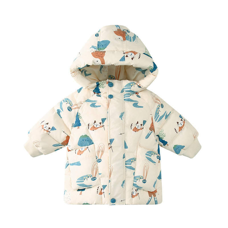 Baby Kid Unisex Animals Cartoon Print Jackets Outwears Wholesale 221025307