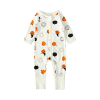 Load image into Gallery viewer, Baby Unisex Cartoon Expression Print Halloween Jumpsuits Wholesale 22102532
