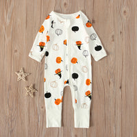 Load image into Gallery viewer, Baby Unisex Cartoon Expression Print Halloween Jumpsuits Wholesale 22102532
