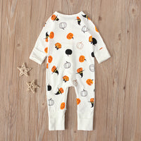 Load image into Gallery viewer, Baby Unisex Cartoon Expression Print Halloween Jumpsuits Wholesale 22102532
