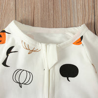 Load image into Gallery viewer, Baby Unisex Cartoon Expression Print Halloween Jumpsuits Wholesale 22102532
