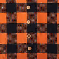 Load image into Gallery viewer, 2 Pieces Set Baby Kid Girls Halloween Checked Print T-Shirts Cartoon And Expression Skirts Wholesale 22102533
