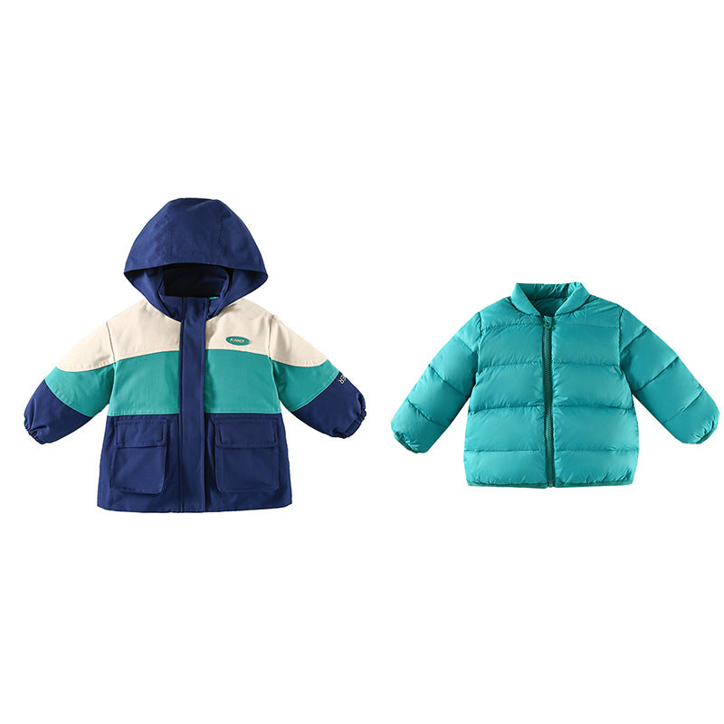 Baby Kid Unisex Color-blocking Jackets Outwears Wholesale 221025348