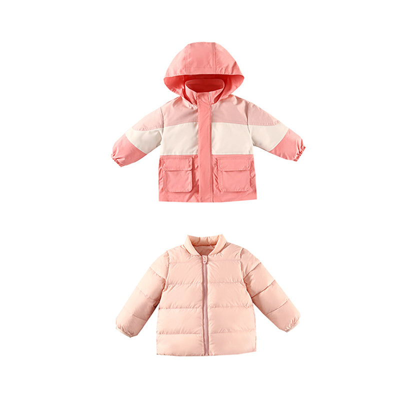 Baby Kid Unisex Color-blocking Jackets Outwears Wholesale 221025348