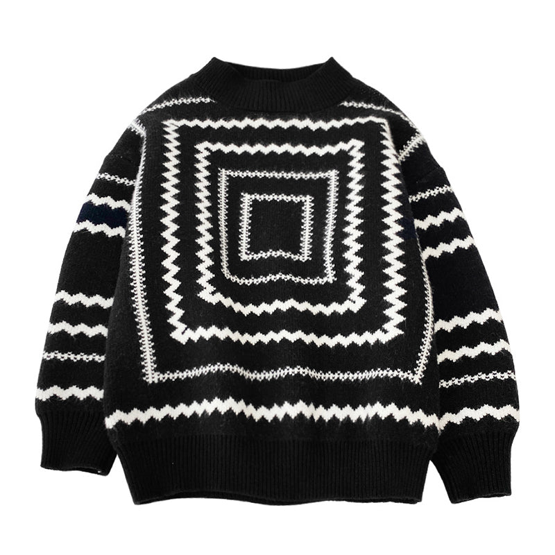 Kid Boys Crochet Print Sweaters Wholesale 221025352