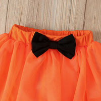 Load image into Gallery viewer, 2 Pieces Set Baby Girls Halloween Letters Cartoon Print Rompers And Skirts Wholesale 22102537
