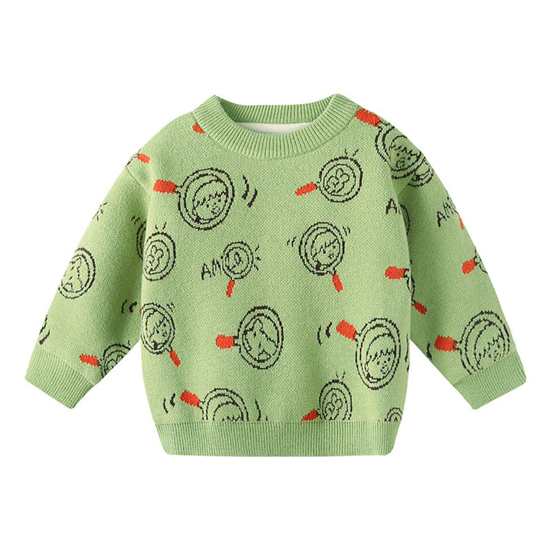Baby Kid Unisex Cartoon Print Sweaters Wholesale 221025381