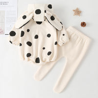 Load image into Gallery viewer, 2 Pieces Set Baby Unisex Color-blocking Polka dots Rompers And Pants Wholesale 22102542
