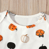 Load image into Gallery viewer, 2 Pieces Set Baby Unisex Halloween Cartoon Print Rompers And Pants Wholesale 22102543
