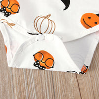 Load image into Gallery viewer, 2 Pieces Set Baby Unisex Halloween Cartoon Print Rompers And Pants Wholesale 22102543
