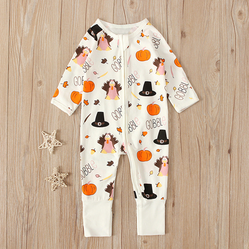 Baby Unisex Cartoon Print Halloween Jumpsuits Wholesale 22102544