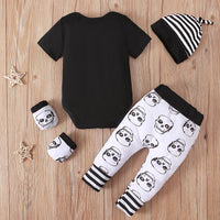 Load image into Gallery viewer, 2 Pieces Set Baby Boys Halloween Color-blocking Print Rompers And Pants Wholesale 22102547
