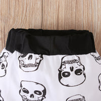 Load image into Gallery viewer, 2 Pieces Set Baby Boys Halloween Color-blocking Print Rompers And Pants Wholesale 22102547
