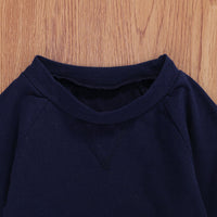 Load image into Gallery viewer, 2 Pieces Set Baby Boys Solid Color Tops And Striped Pants Wholesale 22102548
