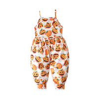 Load image into Gallery viewer, Baby Kid Girls Color-blocking Cartoon Halloween Jumpsuits Wholesale 22102568
