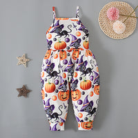 Load image into Gallery viewer, Baby Kid Girls Color-blocking Cartoon Halloween Jumpsuits Wholesale 22102568
