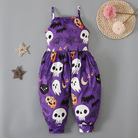 Load image into Gallery viewer, Baby Kid Girls Color-blocking Cartoon Halloween Jumpsuits Wholesale 22102568
