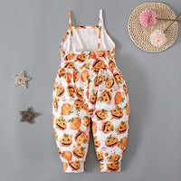 Load image into Gallery viewer, Baby Kid Girls Color-blocking Cartoon Halloween Jumpsuits Wholesale 22102568
