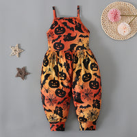 Load image into Gallery viewer, Baby Kid Girls Color-blocking Cartoon Halloween Jumpsuits Wholesale 22102568
