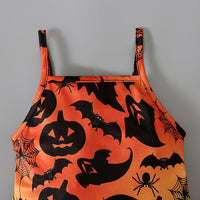 Load image into Gallery viewer, Baby Kid Girls Color-blocking Cartoon Halloween Jumpsuits Wholesale 22102568
