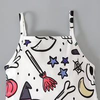 Load image into Gallery viewer, Baby Kid Girls Color-blocking Cartoon Halloween Jumpsuits Wholesale 22102568
