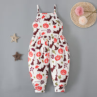 Load image into Gallery viewer, Baby Kid Girls Color-blocking Cartoon Halloween Jumpsuits Wholesale 22102568

