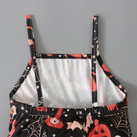 Load image into Gallery viewer, Baby Kid Girls Color-blocking Cartoon Halloween Jumpsuits Wholesale 22102568
