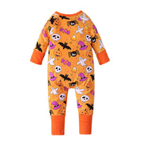 Load image into Gallery viewer, Baby Unisex Color-blocking Cartoon Print Halloween Jumpsuits Wholesale 22102569
