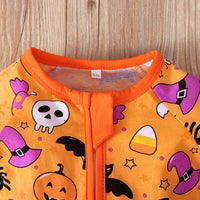 Load image into Gallery viewer, Baby Unisex Color-blocking Cartoon Print Halloween Jumpsuits Wholesale 22102569
