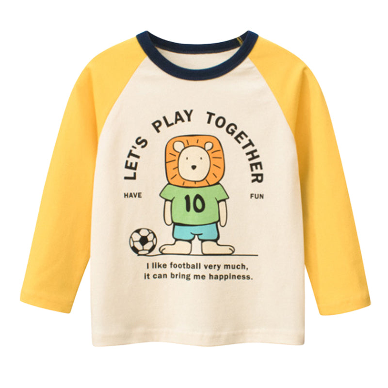 Baby Kid Unisex Letters Cartoon Print Tops Wholesale 22102595