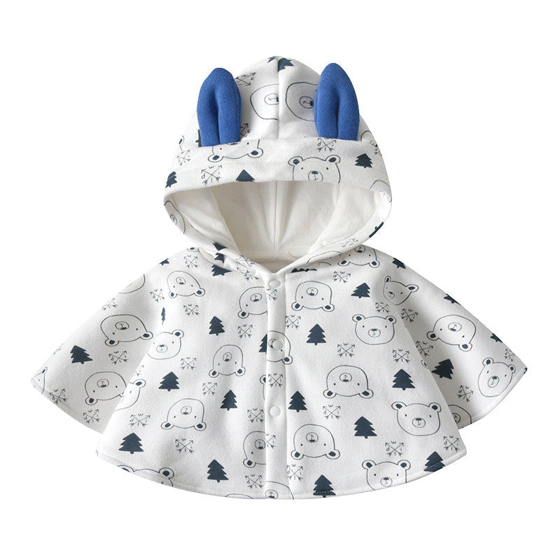 Baby Kid Unisex Flower Fruit Animals Bow Print Jackets Outwears Wholesale 22102706