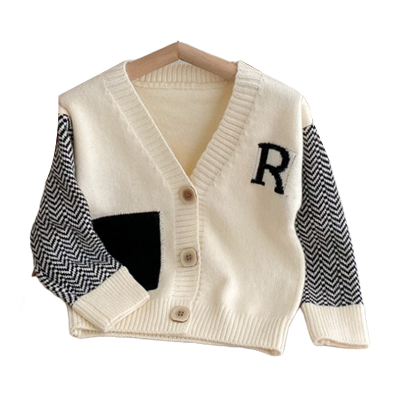 Baby Kid Unisex Crochet Alphabet Cardigan Wholesale 22102709