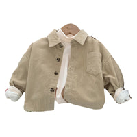 Load image into Gallery viewer, Baby Kid Boys Solid Color Muslin&amp;Ribbed Jackets Outwears Wholesale 221027121
