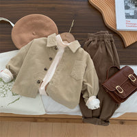 Load image into Gallery viewer, Baby Kid Boys Solid Color Muslin&amp;Ribbed Jackets Outwears Wholesale 221027121
