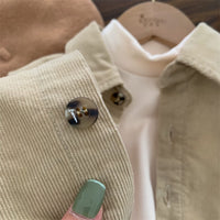 Load image into Gallery viewer, Baby Kid Boys Solid Color Muslin&amp;Ribbed Jackets Outwears Wholesale 221027121
